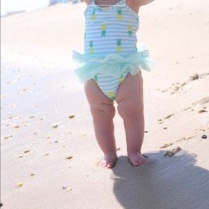 Target Baby- pineapple , tutu bathing suit